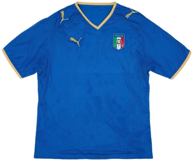 Puma 2007-08 Italy Home Shirt - 6/10 - (L)