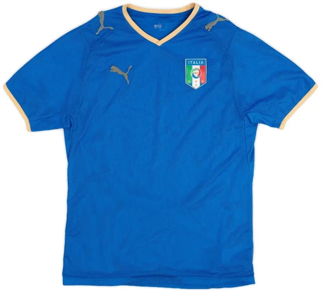 Puma 2007-08 Italy Home Shirt - 7/10 - (L)