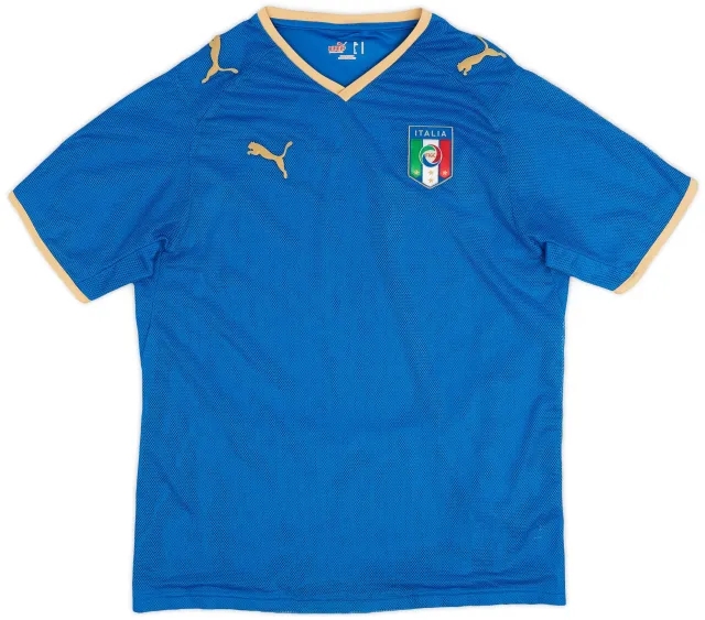 Puma 2007-08 Italy Home Shirt - 8/10 - (M)