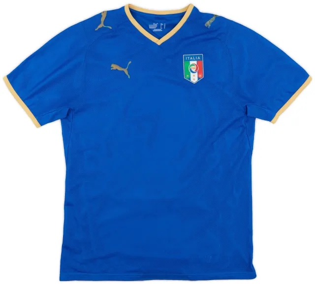Puma 2007-08 Italy Home Shirt - 5/10 - (M)