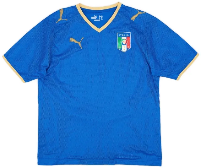 Puma 2007-08 Italy Home Shirt - 7/10 - (S)