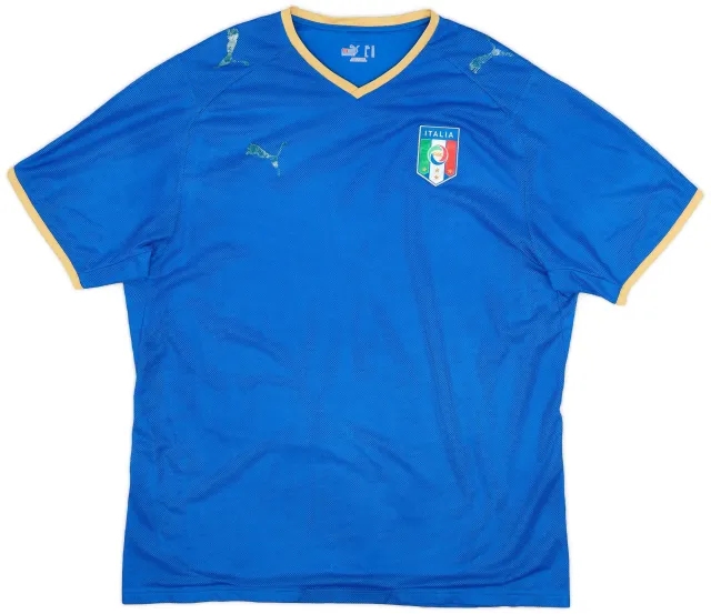 Puma 2007-08 Italy Home Shirt - 5/10 - (XL)