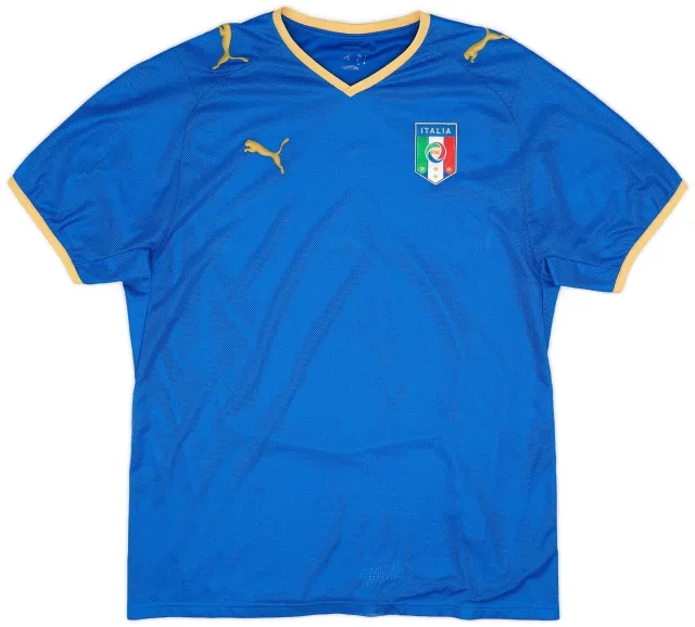 Puma 2007-08 Italy Home Shirt - 8/10 - (L)