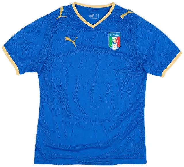Puma 2007-08 Italy Home Shirt - 6/10 - (S)