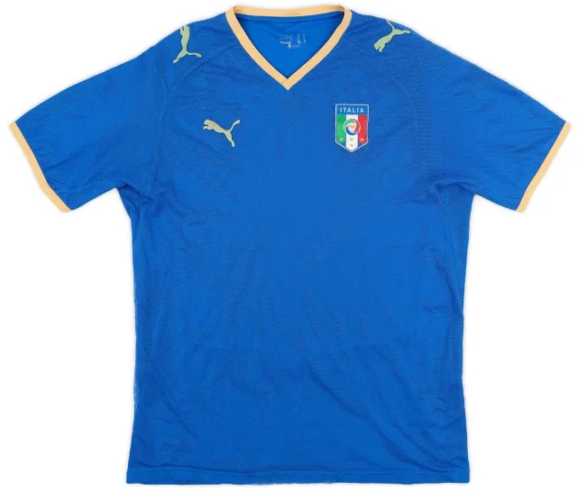 Puma 2007-08 Italy Home Shirt - 6/10 - (L)