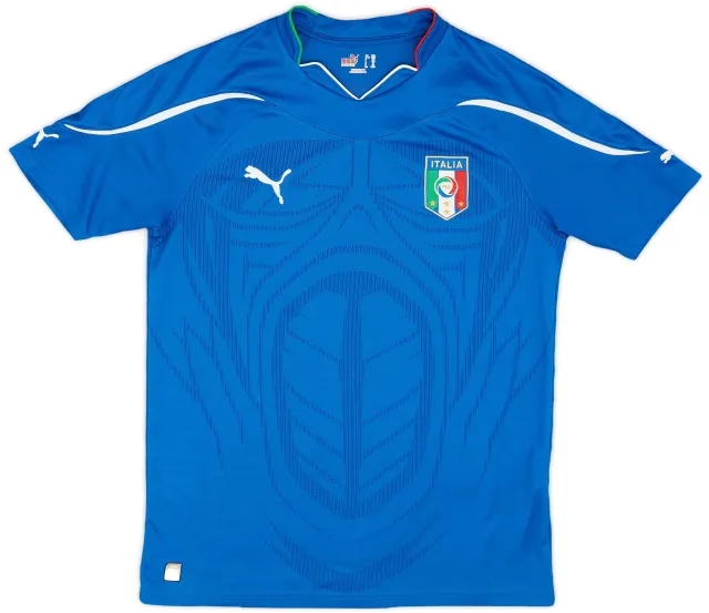 Puma 2010-12 Italy Home Shirt - 8/10 - (XL.Boys)