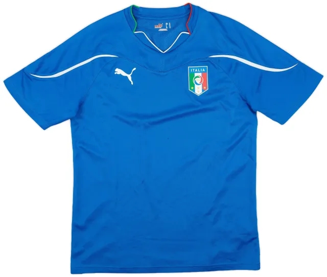 Puma 2010-12 Italy Home Shirt - 9/10 - (M)
