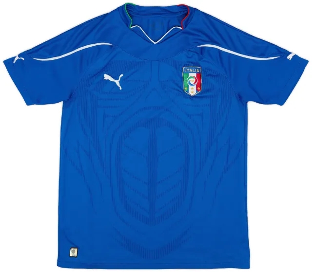 Puma 2010-12 Italy Home Shirt - 8/10 - (XL.Boys)