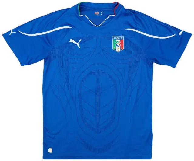 Puma 2010-12 Italy Home Shirt - 9/10 - (L)