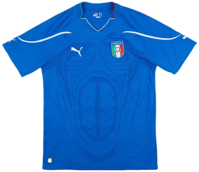 Puma 2010-12 Italy Home Shirt - 9/10 - (L)