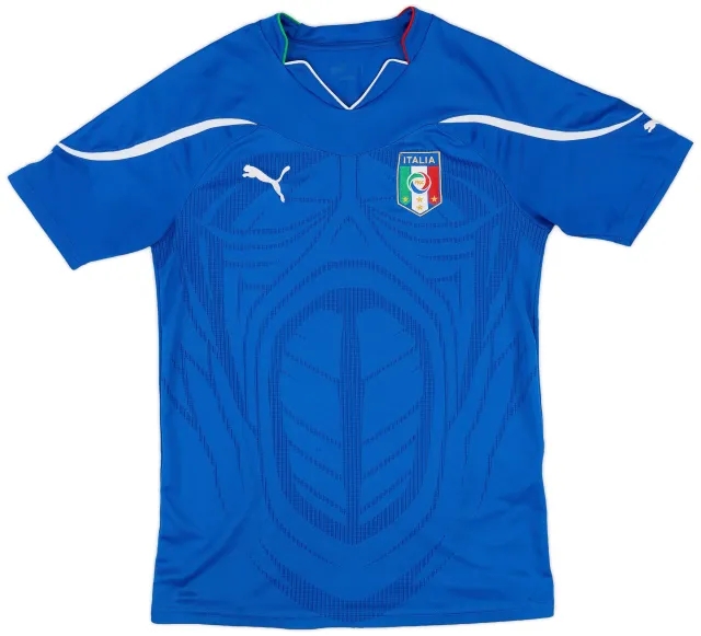 Puma 2010-12 Italy Home Shirt - 7/10 - (S)