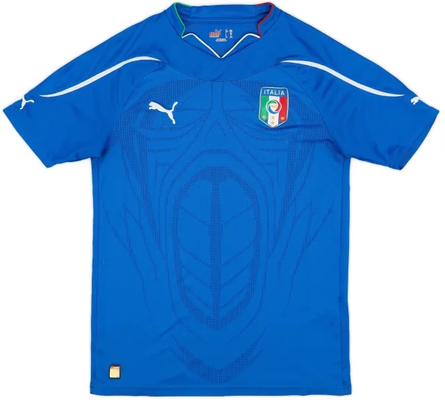 Puma 2010-12 Italy Home Shirt - 8/10 - (XL.Boys)