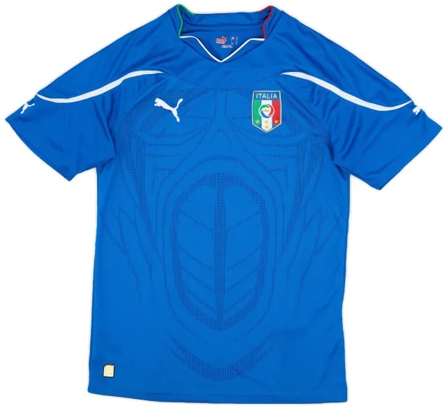 Puma 2010-12 Italy Authentic Home Shirt - 5/10 - (M)
