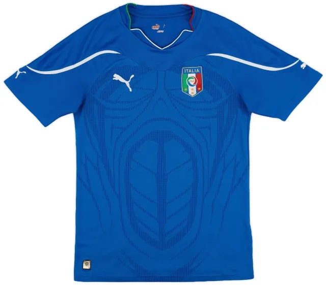 Puma 2010-12 Italy Home Shirt - 8/10 - (XL.Boys)