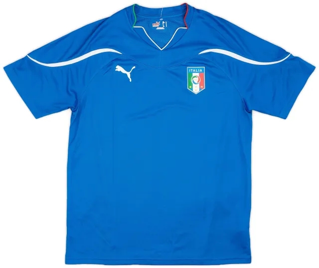 Puma 2010-12 Italy Basic Home Shirt - 8/10 - (L)