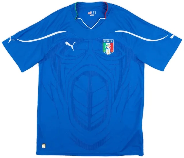 Puma 2010-12 Italy Home Shirt - 9/10 - (L)