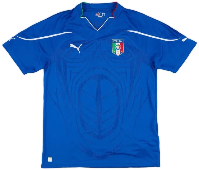 Puma 2010-12 Italy Home Shirt - 9/10 - (L)