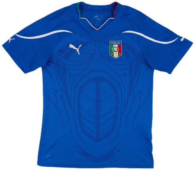 Puma 2010-12 Italy Home Shirt - 7/10 - (M)