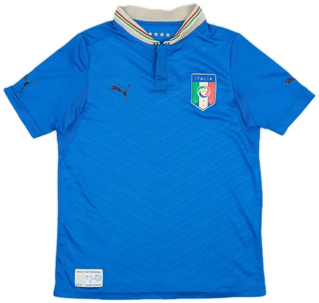 Puma 2012-13 Italy Home Shirt - 6/10 - (L.Boys)