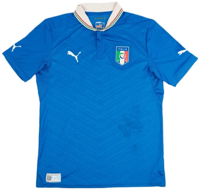 Puma 2012-13 Italy Home Shirt - 5/10 - (L)
