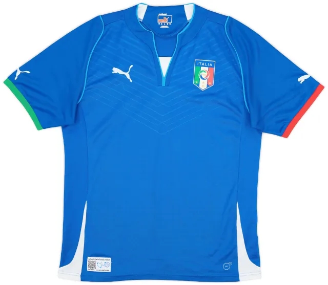 Puma 2013 Italy Confederations Cup Authentic Home Shirt - 8/10 - (M)