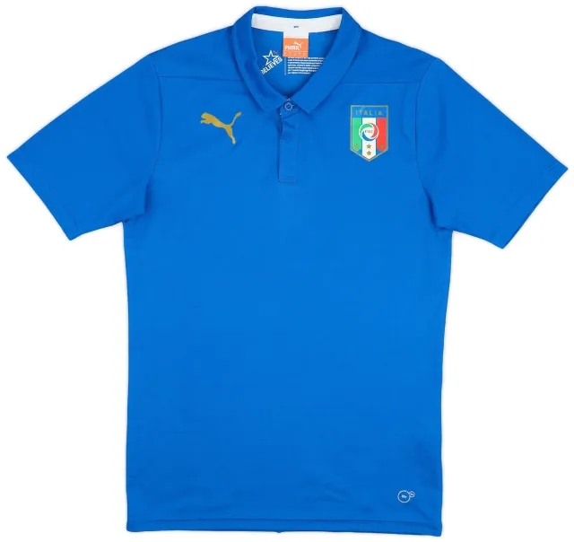 Puma 2014-15 Italy Basic Home Shirt - 8/10 - (S)
