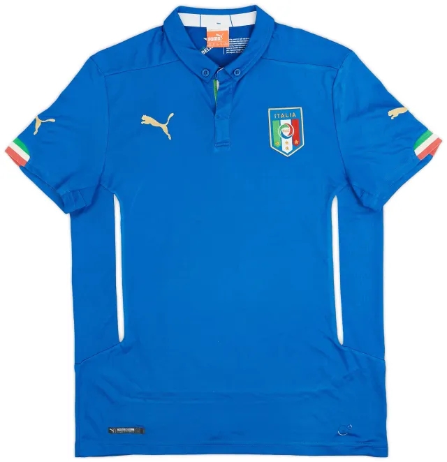Puma 2014-15 Italy Home Shirt - 7/10 - (XL.Boys)