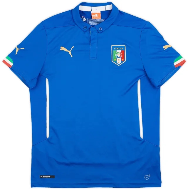 Puma 2014-15 Italy Home Shirt - 8/10 - (YXXL)