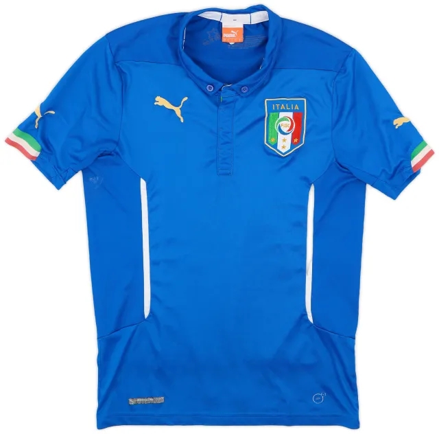 Puma 2014-15 Italy Home Shirt - 6/10 - (S)