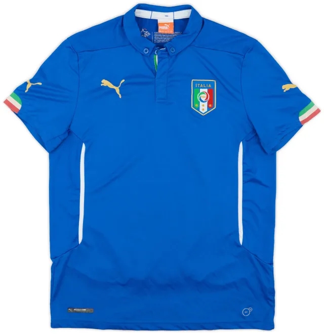 Puma 2014-15 Italy Home Shirt - 8/10 - (XL.Boys)