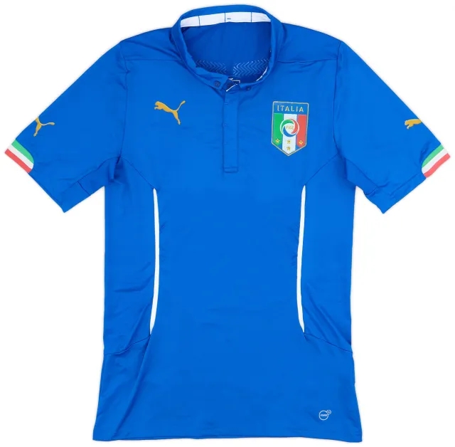 Puma 2014-15 Italy Player Issue Home Shirt - 10/10 - (XXL)