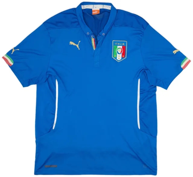 Puma 2014-15 Italy Home Shirt - 6/10 - (XXL)