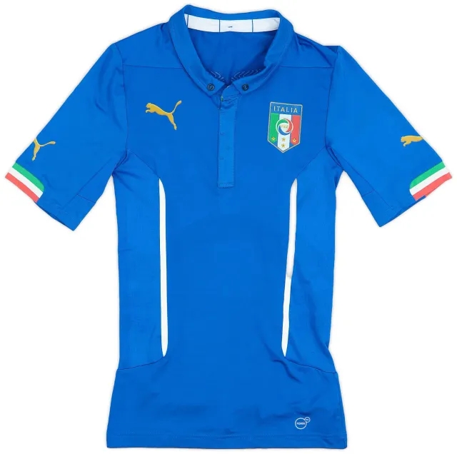 Puma 2014-15 Italy Authentic Home Shirt - 8/10 - (S)