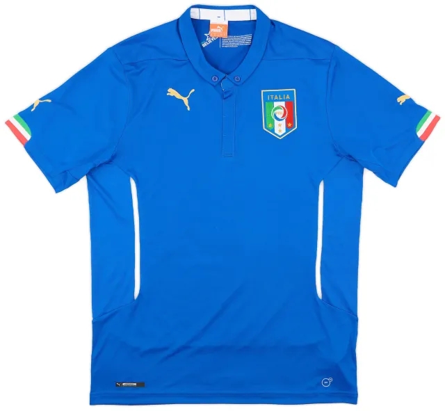 Puma 2014-15 Italy Home Shirt - 10/10 - (XL)