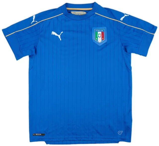 Puma 2016-17 Italy Home Shirt - 9/10 - (XL.Boys)