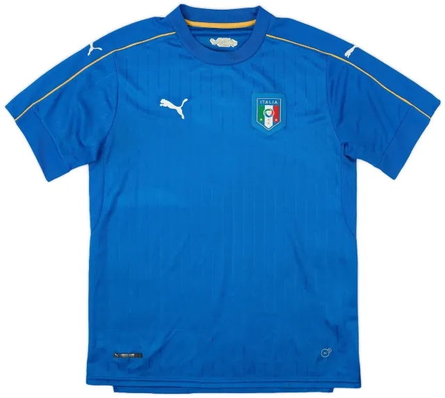 Puma 2016-17 Italy Home Shirt #2 - 8/10 - (L)