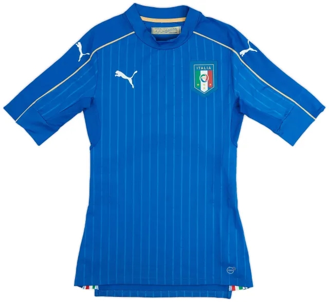 Puma 2016-17 Italy Player Issue Home Shirt (ACTV Fit) - 10/10 - (M)