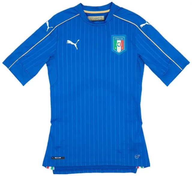 Puma 2016-17 Italy Authentic Home Shirt (ACTV Fit) - 9/10 - (L)