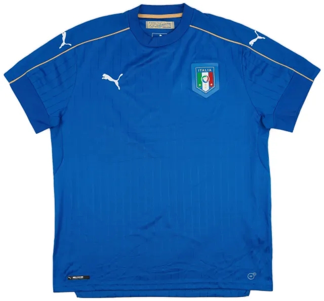 Puma 2016-17 Italy Home Shirt - 9/10 - (XL)
