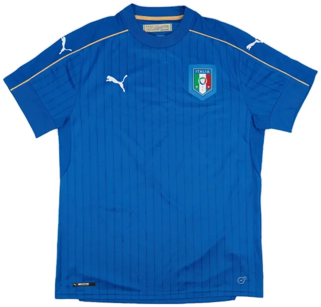 Puma 2016-17 Italy Home Shirt - 9/10 - (L)