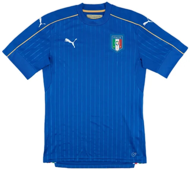 Puma 2016-17 Italy Home Shirt - 8/10 - (M)