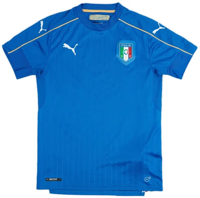 Puma 2016-17 Italy Home Shirt - 9/10 - (S)