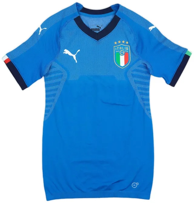 Puma 2018-19 Italy Authentic Home Shirt - 8/10 - (S)