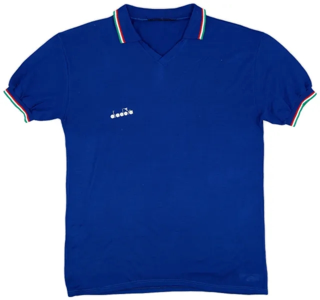 Diadora 1986-91 Italy Home Shirt - 5/10 - (M)