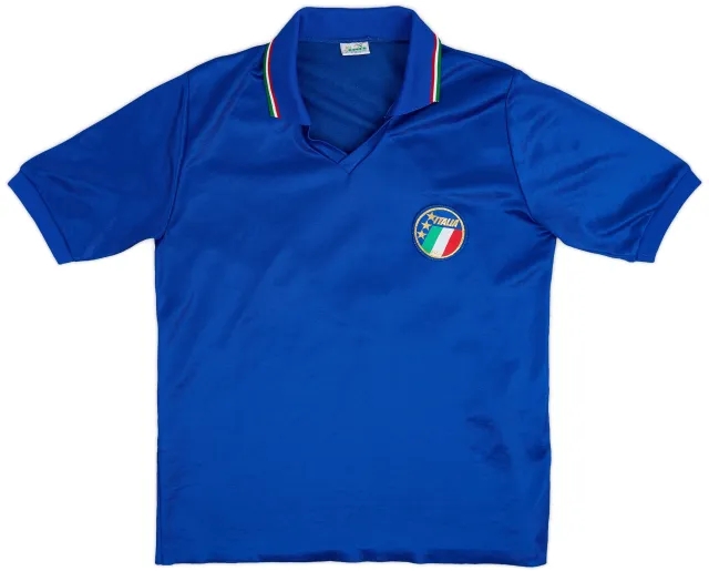 Diadora 1986-88 Italy Home Shirt #9 - 9/10 - (M)