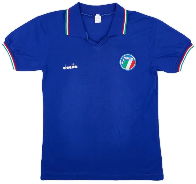 Diadora 1986-88 Italy Home Shirt - 8/10 - (L)
