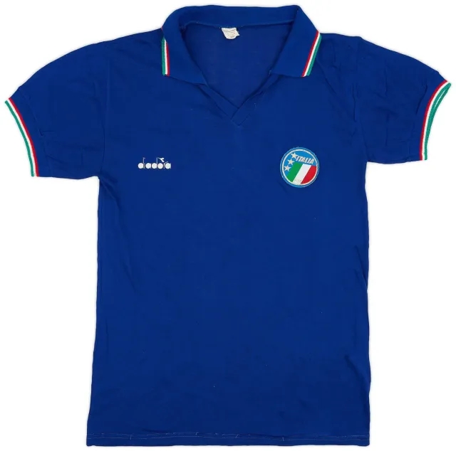 Diadora 1986-88 Italy Home Shirt - 5/10 - (S)