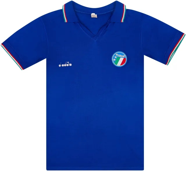 Diadora 1986-91 Italy Home Shirt - 8/10 - (XL)