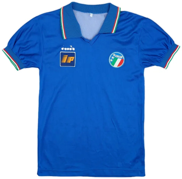 Diadora 1986-91 Italy Home Shirt - 4/10 - (L)