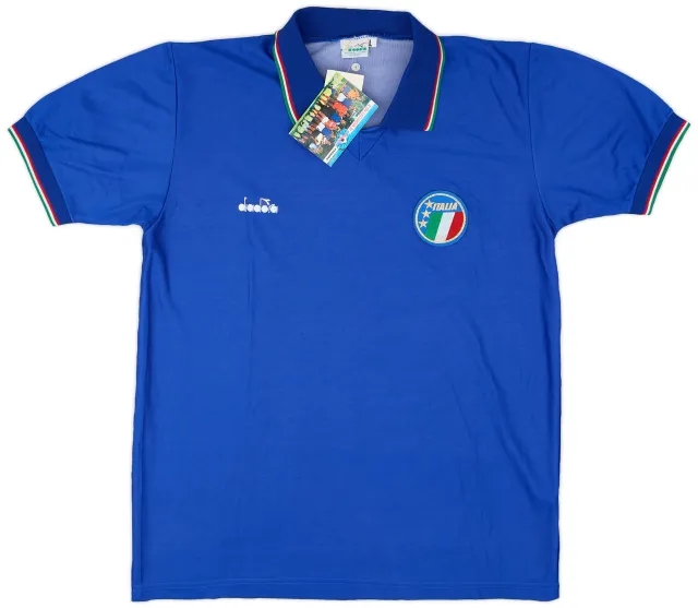 Diadora 1986-90 Italy Home Shirt (L)